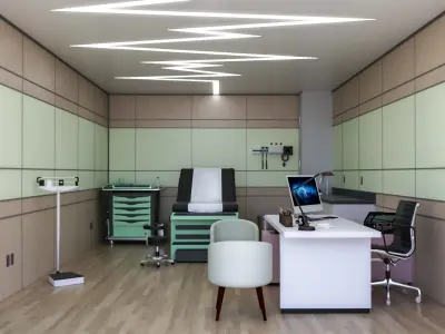 MEDICAL SPACES-DOCTOR OFFICE-GENERAL CLINIC 3D model