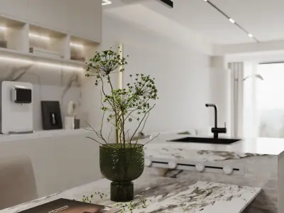 apartment interior scenes     3D model order