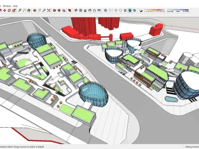 Sketchup Shopping Center D2 3D model