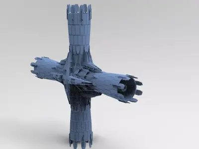 Halo Forerunner Inspired Energy Pilon Generators 2 3D model