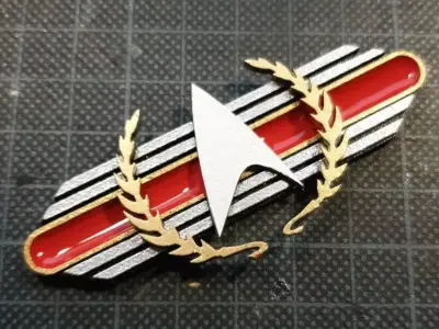 Star Trek Starfleet Academy Kanzler Abzeichen 3D print model
