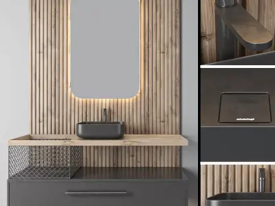 bathroom set 35 3D model