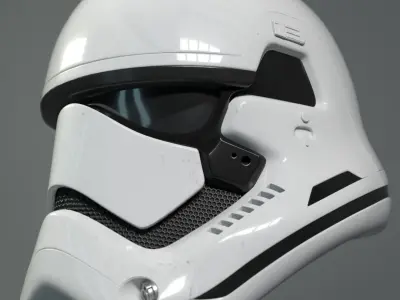 Star Wars Stormtrooper helmet - First Order Low-poly 3D model