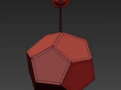 Divinare ball hanging from chain 3D model