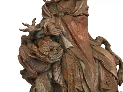 Deity Statue Sculpture07 3D model