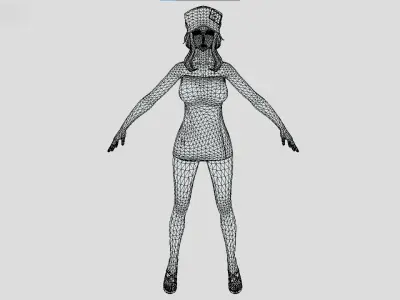 Coco Spar - Code Vein - Hot Girl Low-poly 3D model