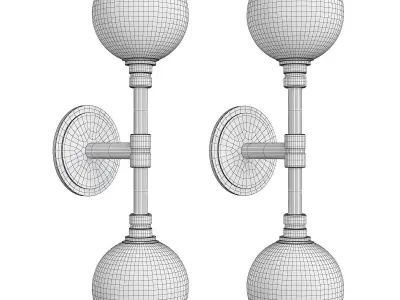 Andromeda Sconce Low-poly 3D model