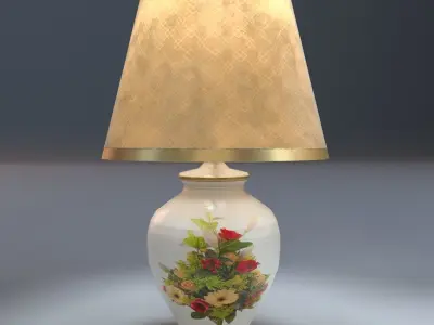 PBR Table Lamps Low-poly 3D model