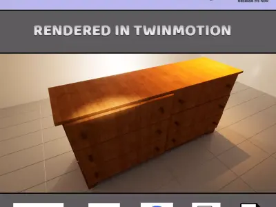 Chest of Draws 3D model