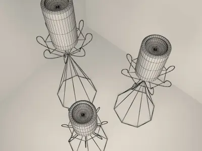 Candle holder 3D model 14