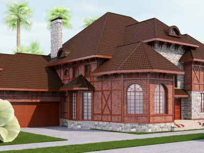 Cottage house 3D model