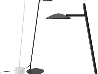 Circles and Rising Floor Lamp by Millelumen 3D model