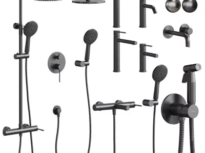 Cezares Relax faucet set 3D model