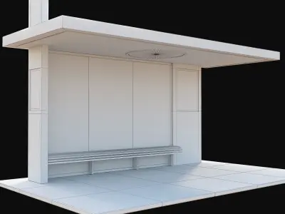 Bus Station 2 3D model purchase