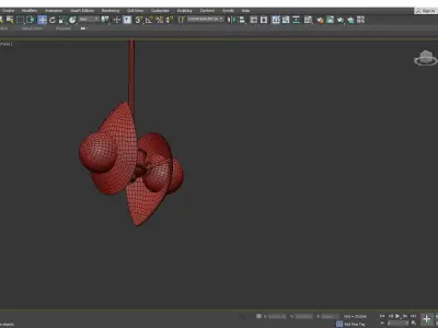 SIRIANN gold and pendant light Low-poly 3D model
