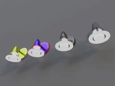 Awesome Wall Lamps Ceiling Lamps Lamp Pack Free low-poly 3D model