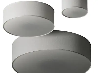 CB2 Boum Drum Ceiling Lamp 3D model