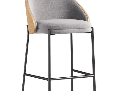 Kave Home Easy Bar Chair 3D model