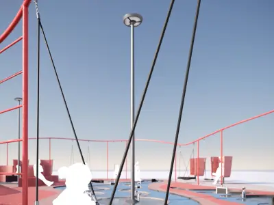 Modern playground 7 3D model