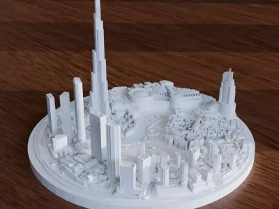  High-Detail uae 3D Print Model GPS Accurate 3D print model