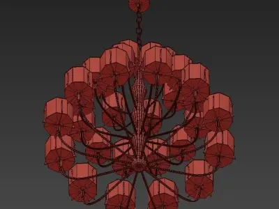FLOW CHANDELIER 3D model purchase