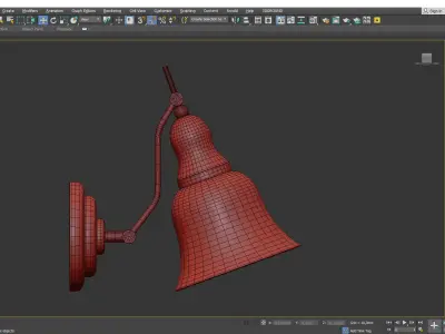 Hadley Sconce Low-poly 3D model