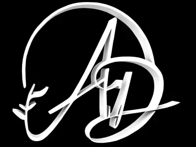 AD Logo 3D Design 3D model 3D model