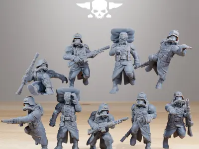 GrimGuard Trench Terrain 3D print model