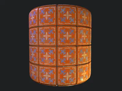 Stylized Portuguese Tiles Material 05 Texture