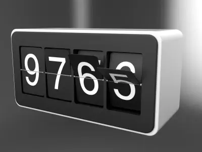 number counter 3D model