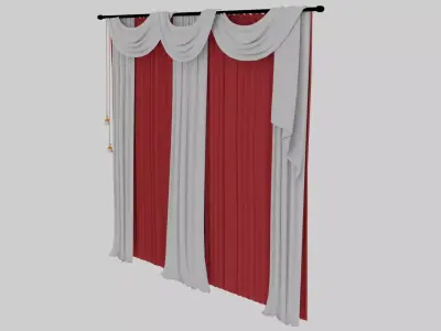Curtain 3D model 16