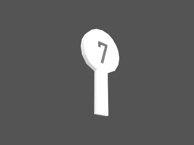 Judges Scorecard v1 012 Low-poly 3D model