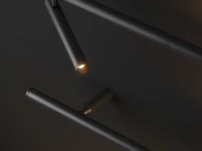Backlight K wall mounted lamp 3D model