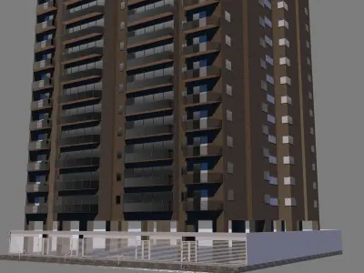 Residential Building dalle 025 3D model