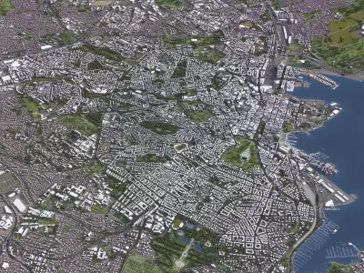 Oslo - 3D City Model Low-poly 3D model