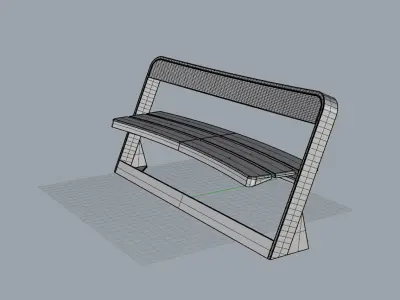 Bench - Urban Furniture Collection 3D model