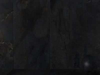Stone Wall Tiles Manhattan Black 120x270 Set 2 Texture
