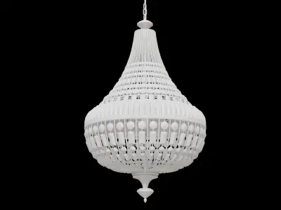 Antique Gold Chandelier 3D model