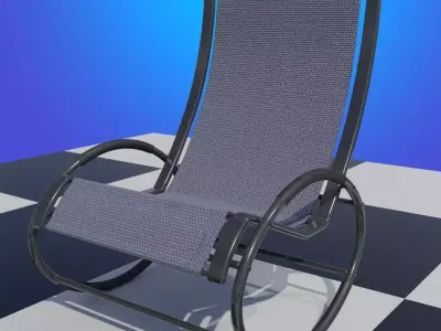 Tube Frame Patio Rocker 3D model