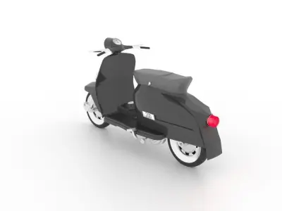 VESPA scooter Low-poly 3D model