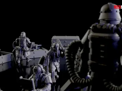 Earthshaker cannon Heavy artillery of the Imperial Force 3D print model