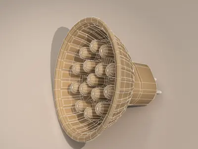 LED lamp 3D model
