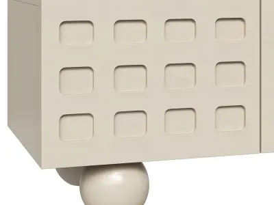 Japandi Style TV Stand 3D model