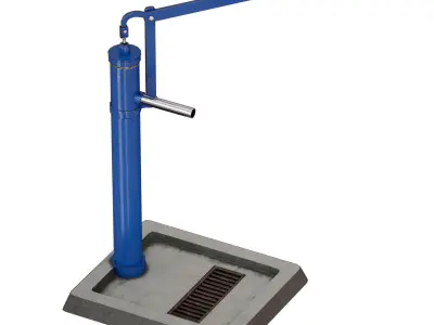 Outdoor water column 3D model