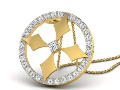 Women Pendant 3dm STL FBX OBJ Render Details 3D print model 3