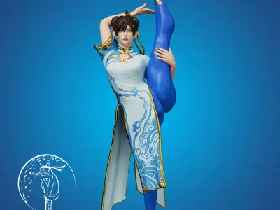 Chun Li Street Fighter SFW Bikini NSFW Ready For 3D Printing 3D print model