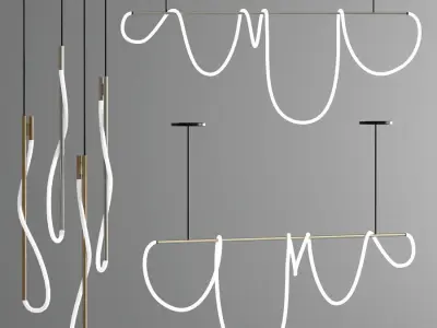 Luke Pendant Light Collection 3D model