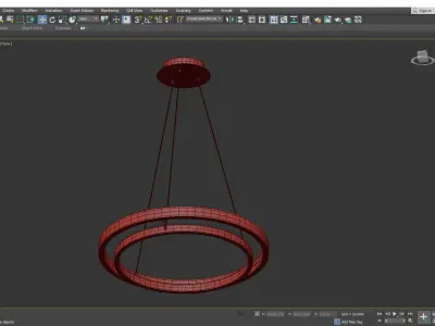 Grace Chandelier Low-poly 3D model