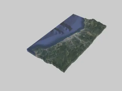 Genova City Low-poly 3D model