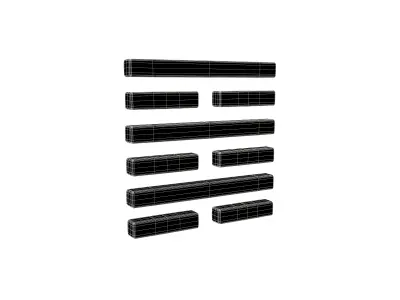I Ching Hexagrams 64 wei ji v1 001 Low-poly 3D model
